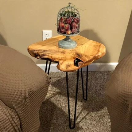 Greenage 21" Cedar Root Table – Natural Edge Stool, Side Table, or Nightstand